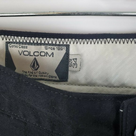 NWT VOLCOM Mens New Casual Pants Black V Monty 34 - Picture 10 of 10